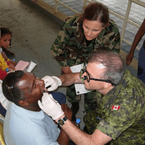 Canadian Military Dentist Using ADSTRA Dental Software