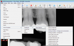ADSTRA Software Existing Conditions Report Screen