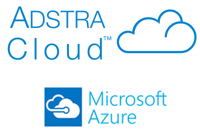ADSTRA Cloud Hosted on Microsoft Azure Logo