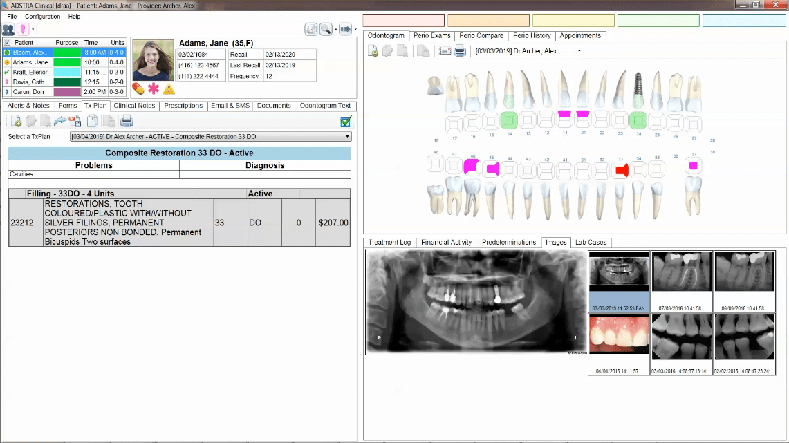 Dental Practice Management Software - Treatment Plans